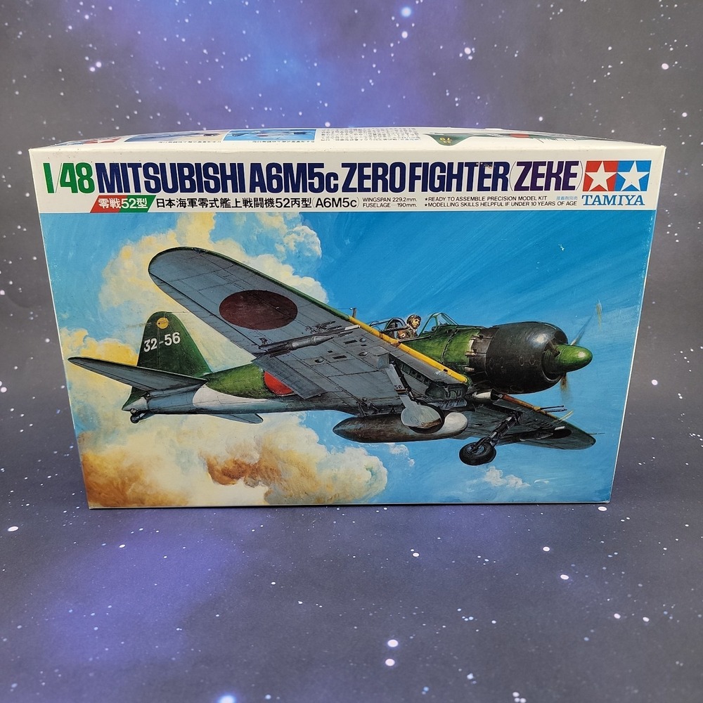 TAMIYA 61027 1:48 Mitsubishi A6M5c Zero Fighter (Zeke) Model Kit New Open Box